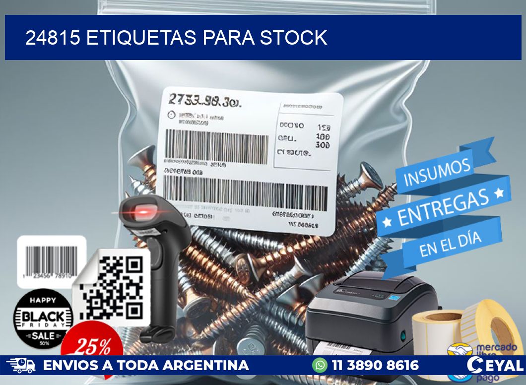 24815 ETIQUETAS PARA STOCK