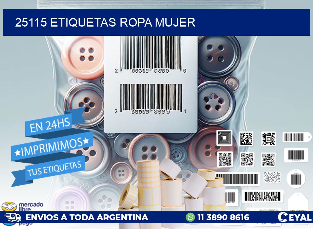 25115 ETIQUETAS ROPA MUJER