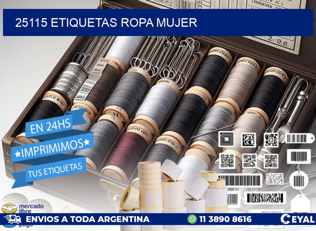 25115 ETIQUETAS ROPA MUJER