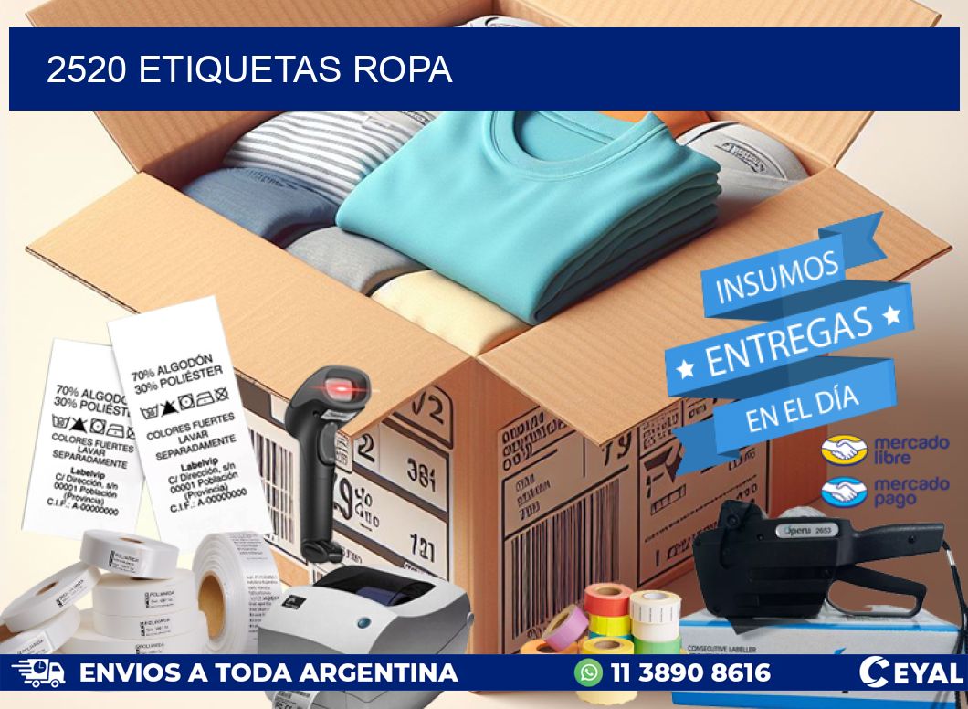 2520 ETIQUETAS ROPA