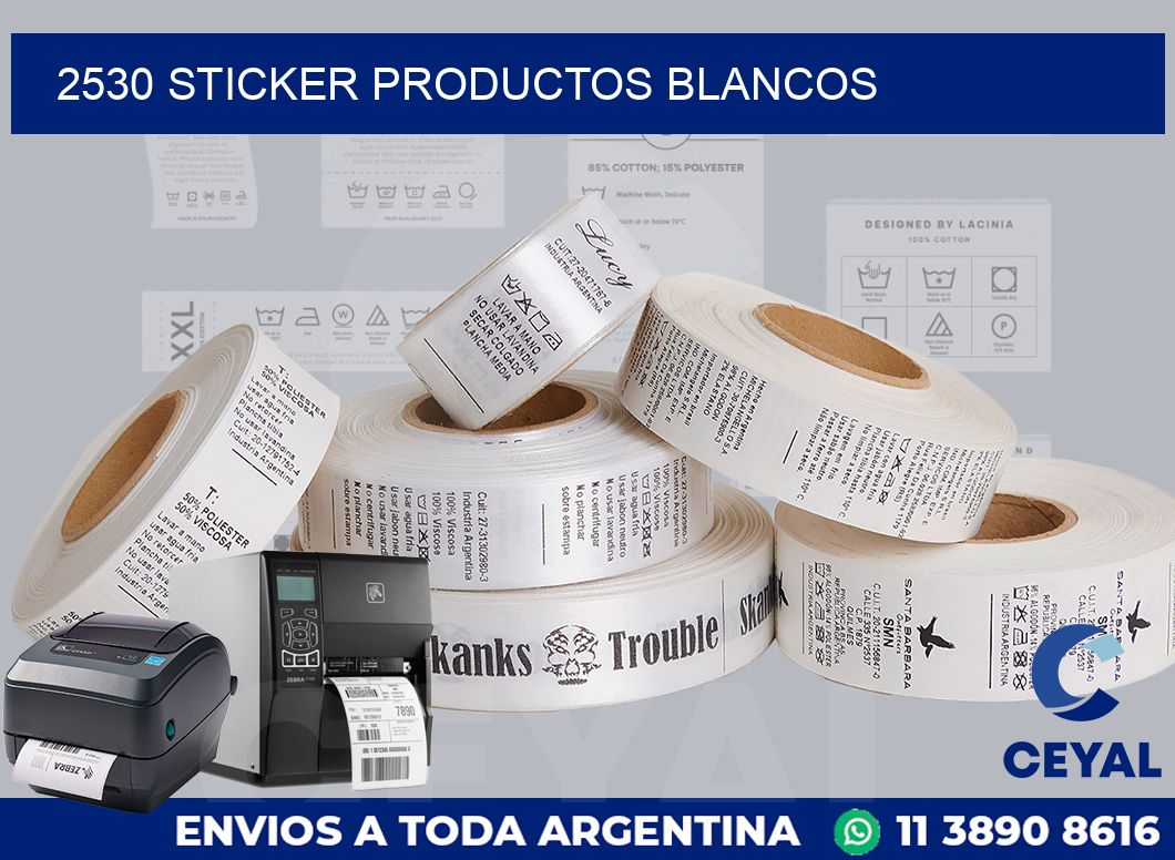 2530 STICKER PRODUCTOS BLANCOS