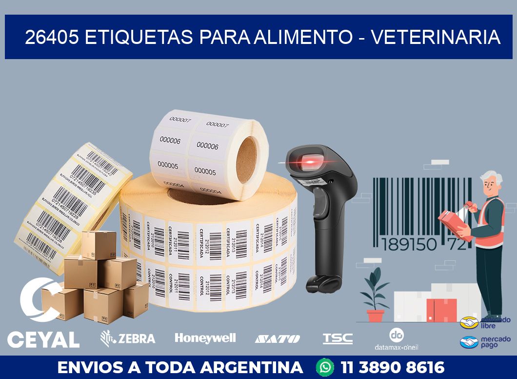 26405 ETIQUETAS PARA ALIMENTO - VETERINARIA