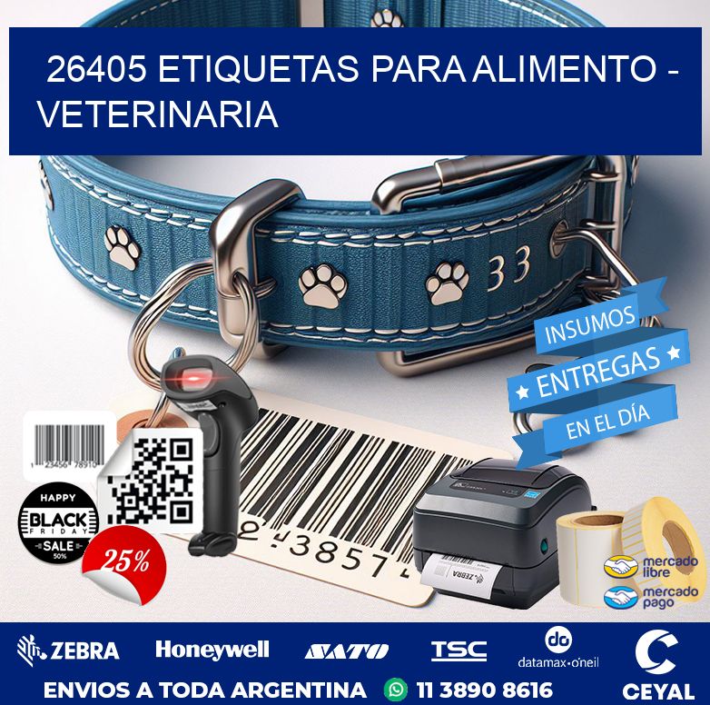 26405 ETIQUETAS PARA ALIMENTO – VETERINARIA