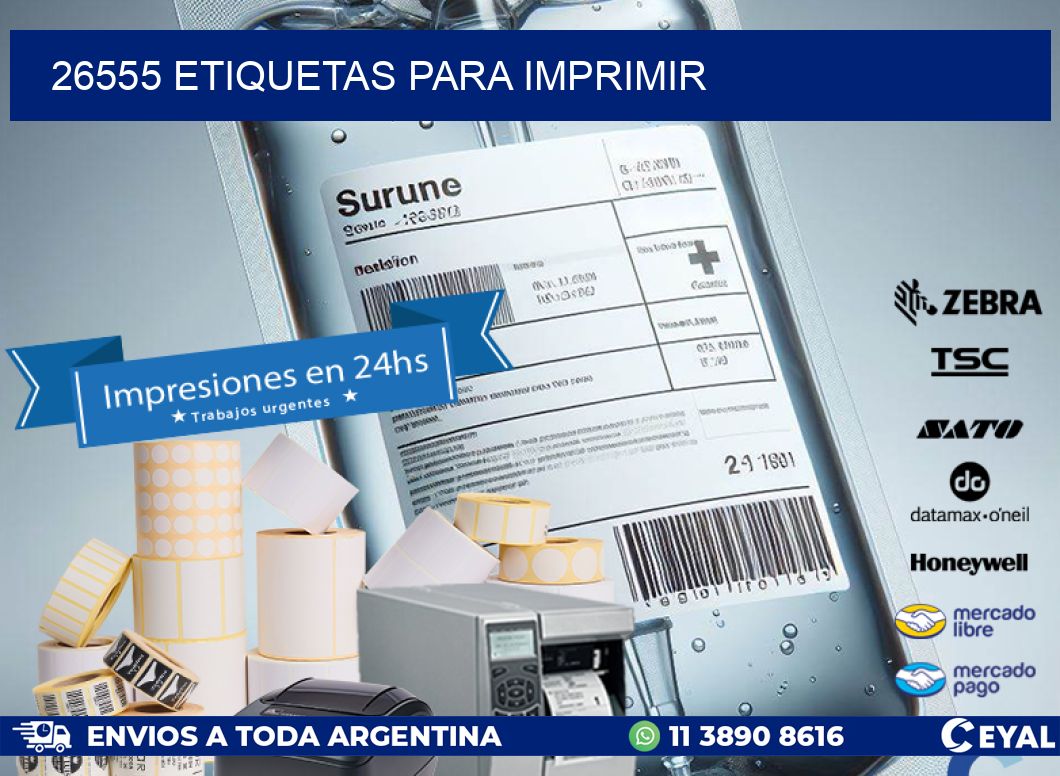 26555 ETIQUETAS PARA IMPRIMIR