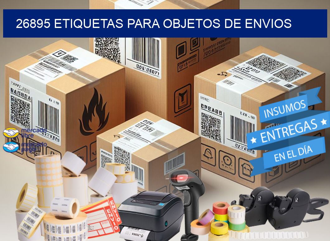 26895 etiquetas para objetos de envios