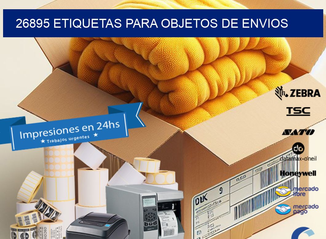 26895 etiquetas para objetos de envios