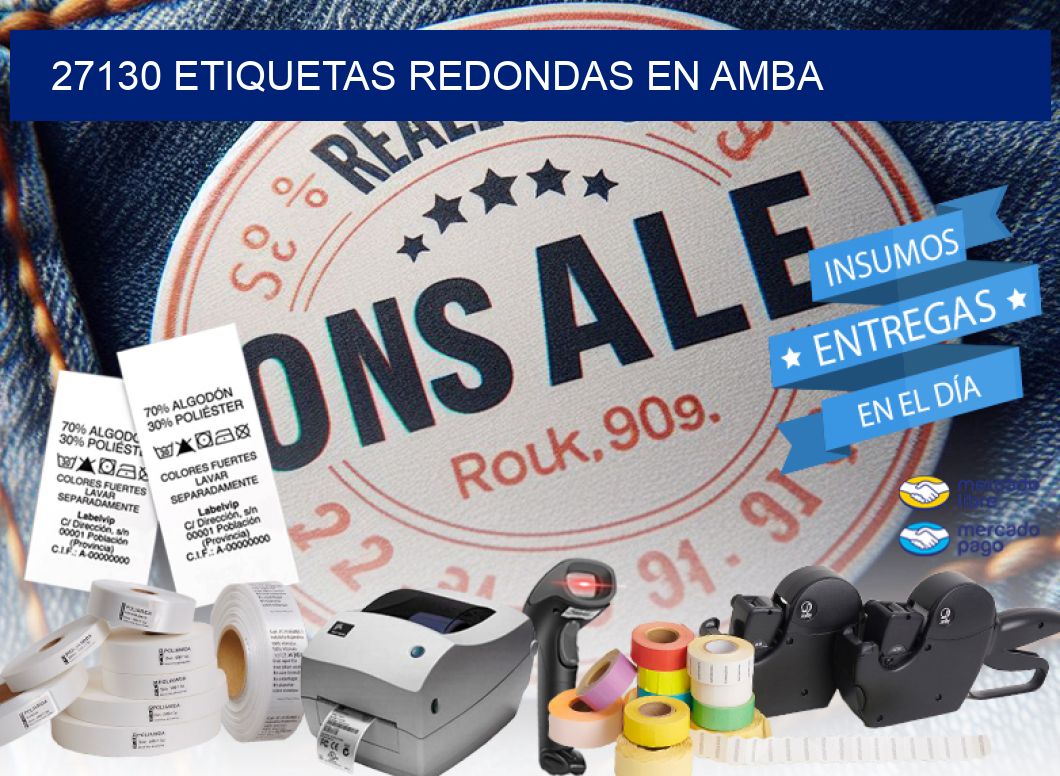 27130 ETIQUETAS REDONDAS EN AMBA