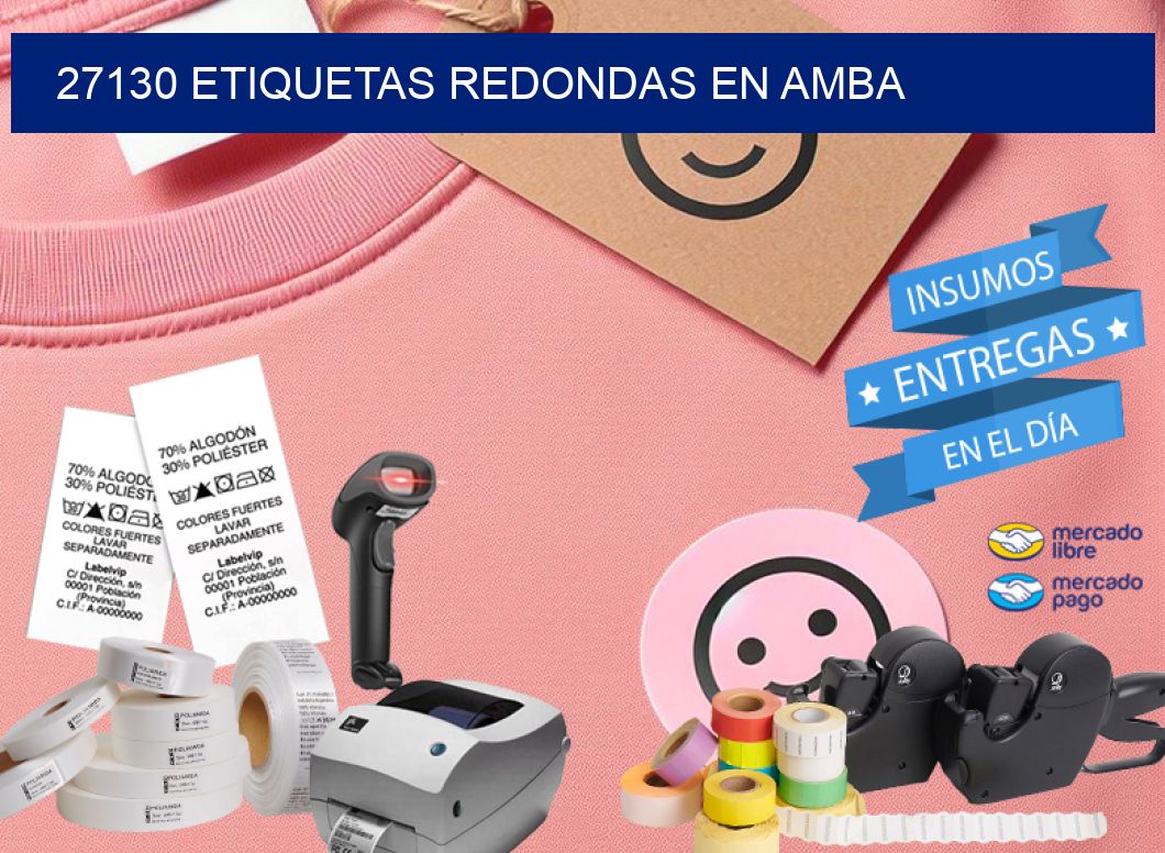 27130 ETIQUETAS REDONDAS EN AMBA
