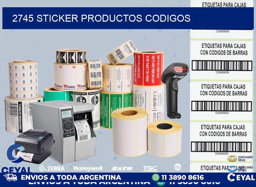 2745 sticker productos codigos