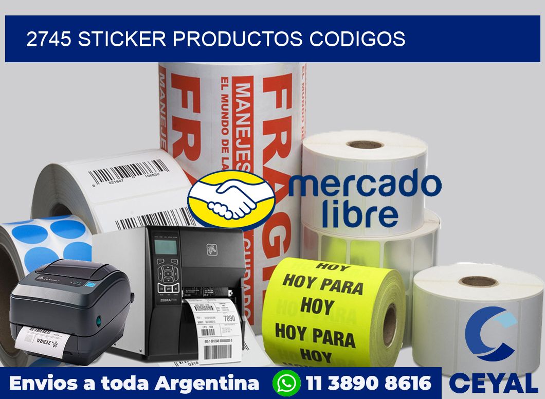 2745 sticker productos codigos