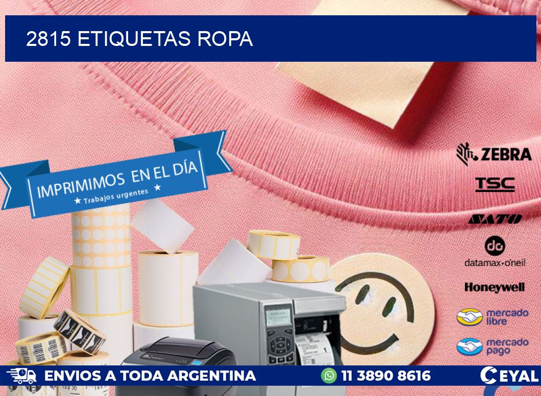 2815 ETIQUETAS ROPA