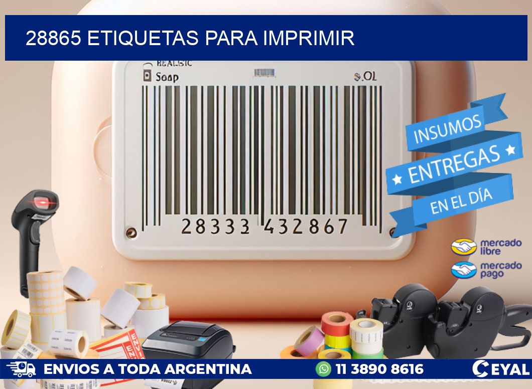 28865 ETIQUETAS PARA IMPRIMIR