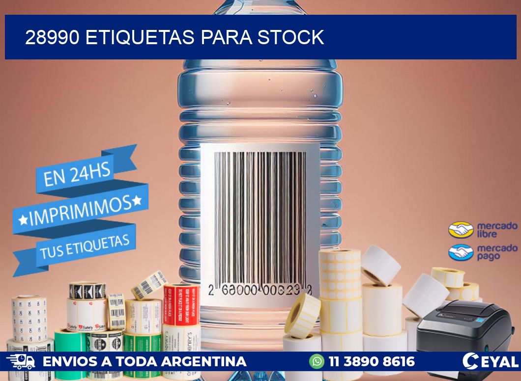 28990 ETIQUETAS PARA STOCK
