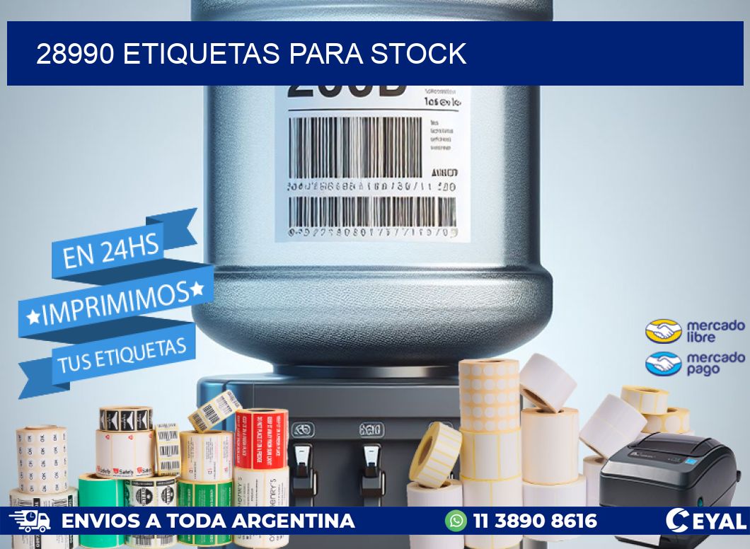 28990 ETIQUETAS PARA STOCK