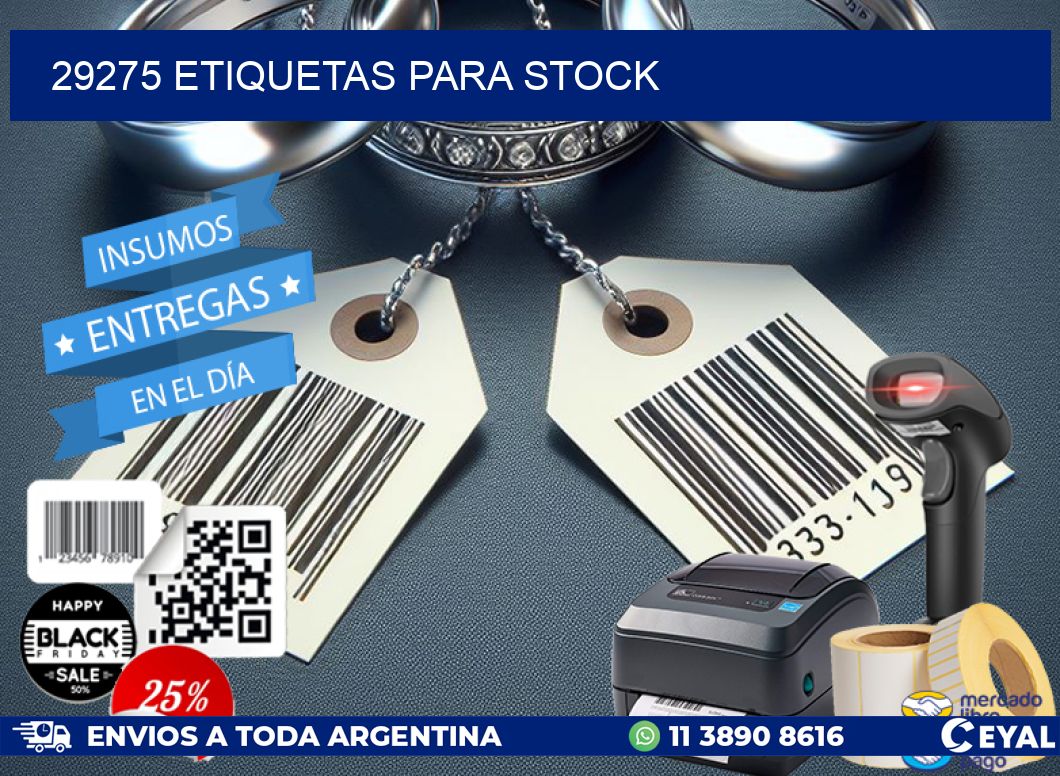29275 ETIQUETAS PARA STOCK