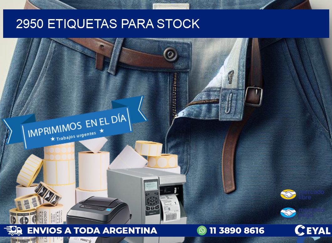 2950 ETIQUETAS PARA STOCK