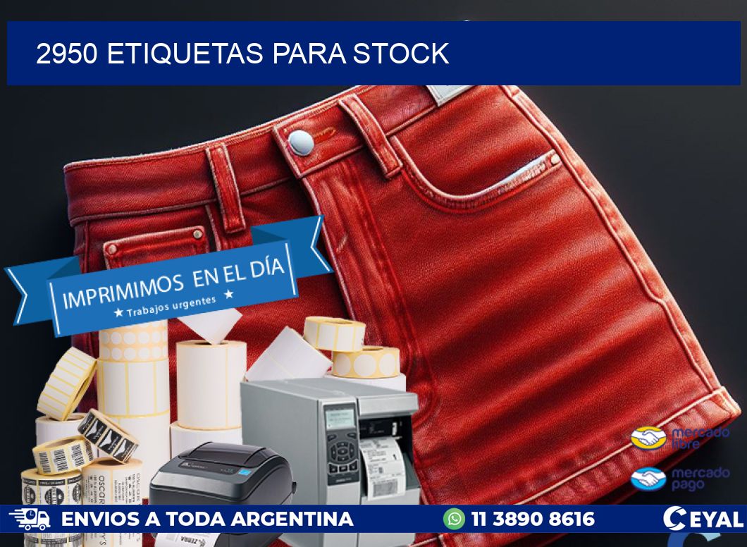 2950 ETIQUETAS PARA STOCK