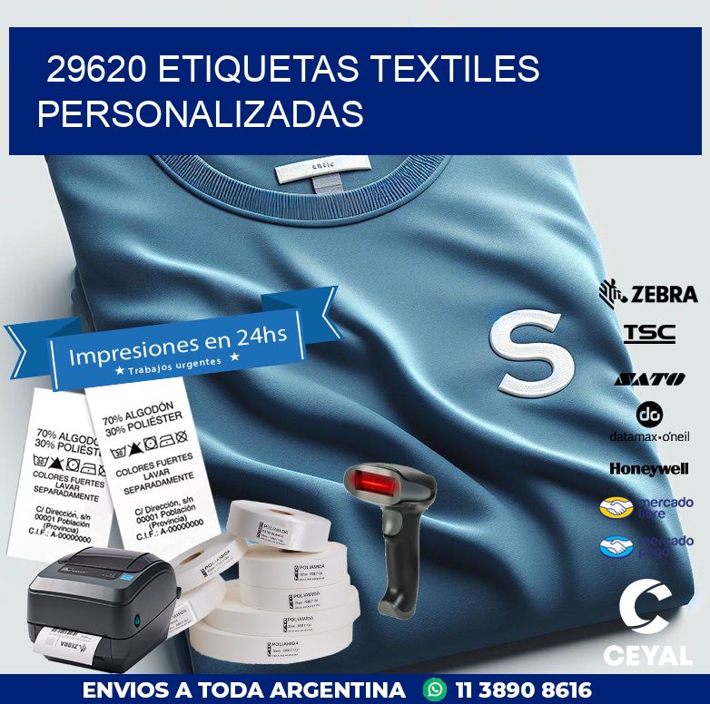 29620 ETIQUETAS TEXTILES PERSONALIZADAS