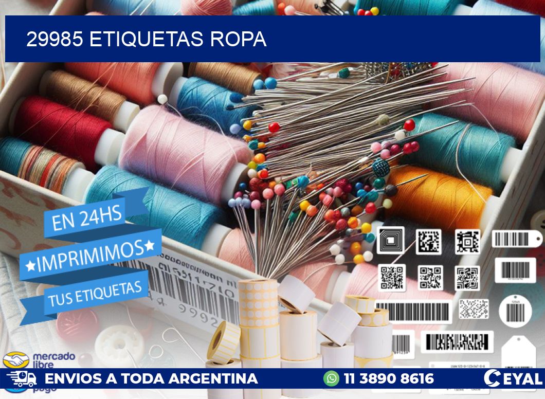 29985 ETIQUETAS ROPA