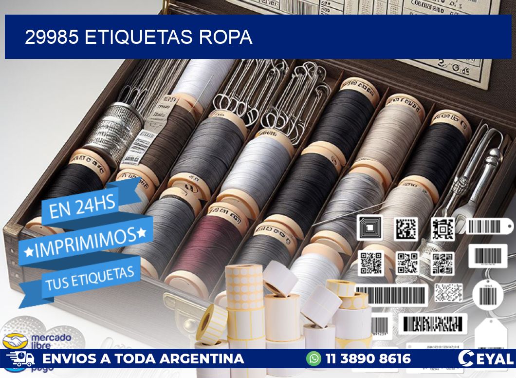 29985 ETIQUETAS ROPA