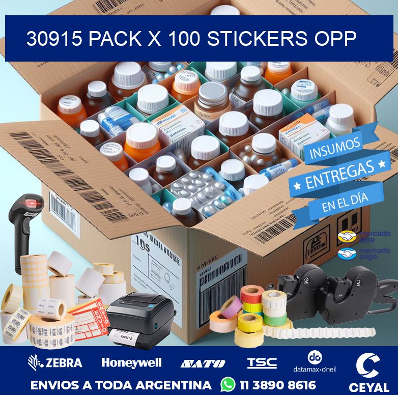 30915 PACK X 100 STICKERS OPP