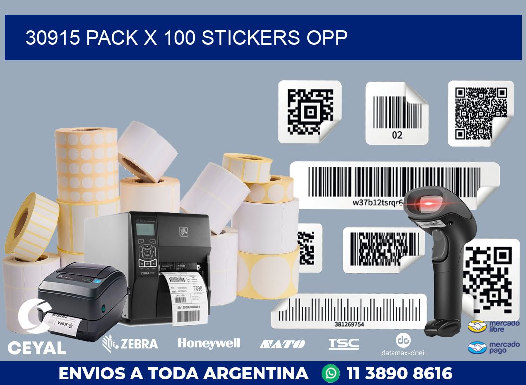 30915 PACK X 100 STICKERS OPP