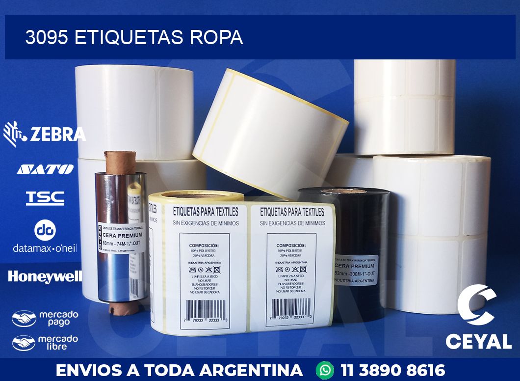 3095 ETIQUETAS ROPA