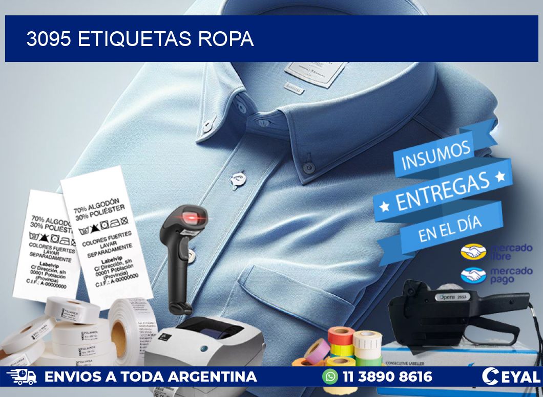 3095 ETIQUETAS ROPA