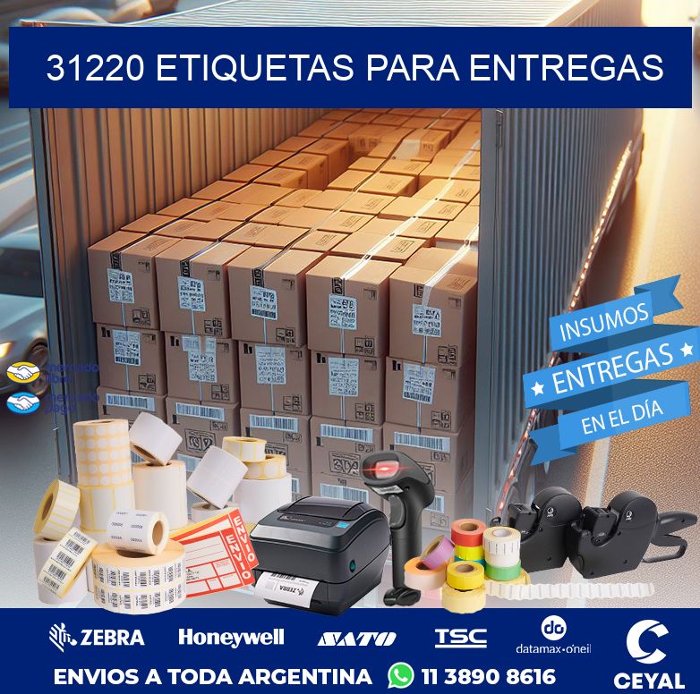 31220 ETIQUETAS PARA ENTREGAS