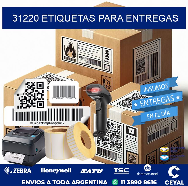 31220 ETIQUETAS PARA ENTREGAS