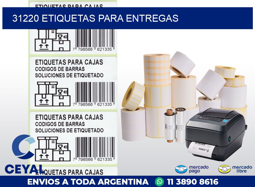 31220 ETIQUETAS PARA ENTREGAS