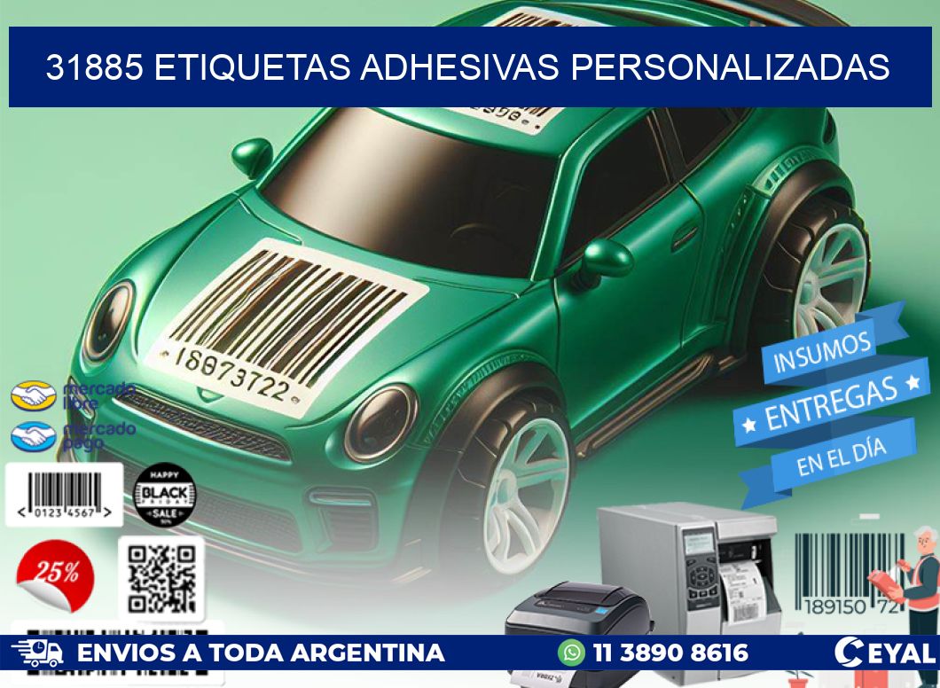 31885 Etiquetas adhesivas personalizadas