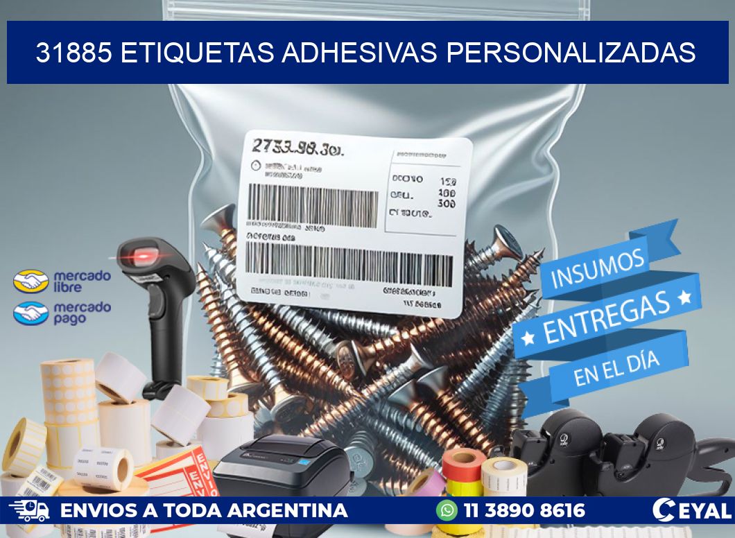 31885 Etiquetas adhesivas personalizadas