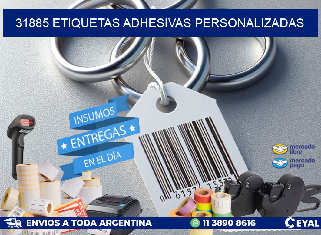 31885 Etiquetas adhesivas personalizadas