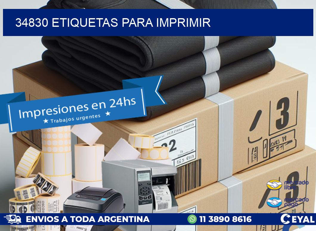 34830 ETIQUETAS PARA IMPRIMIR