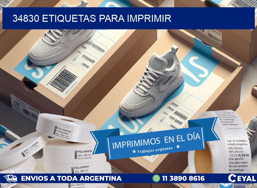 34830 ETIQUETAS PARA IMPRIMIR