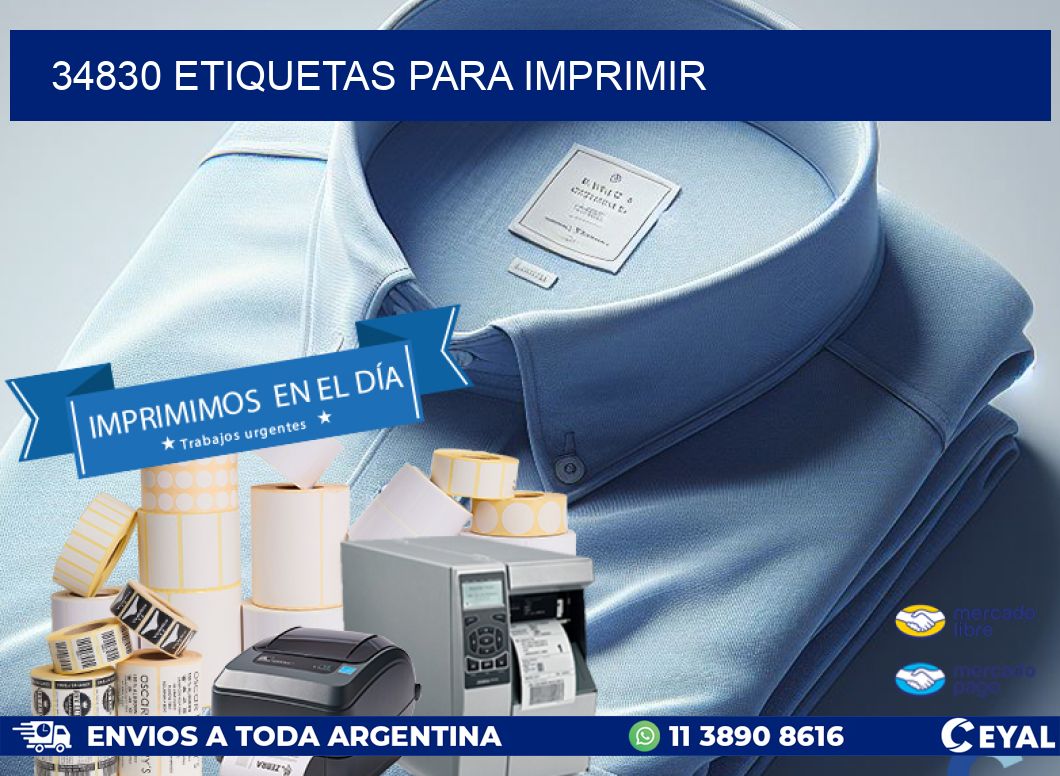 34830 ETIQUETAS PARA IMPRIMIR