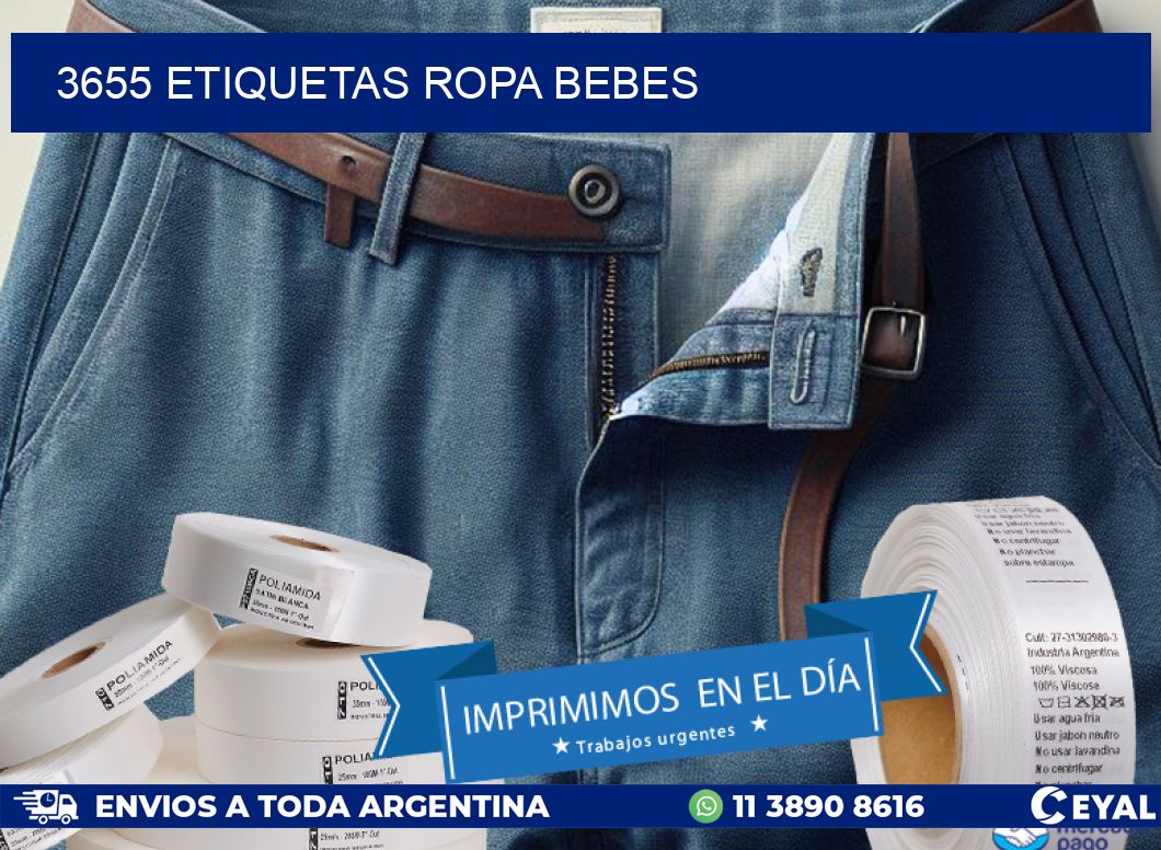 3655 ETIQUETAS ROPA BEBES