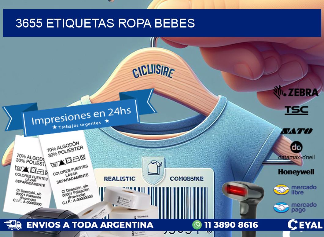 3655 ETIQUETAS ROPA BEBES