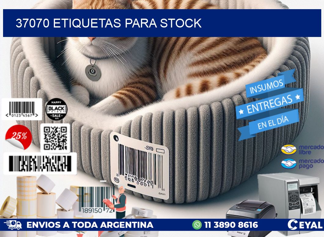 37070 ETIQUETAS PARA STOCK