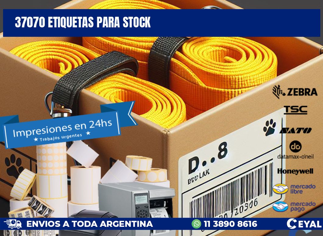 37070 ETIQUETAS PARA STOCK
