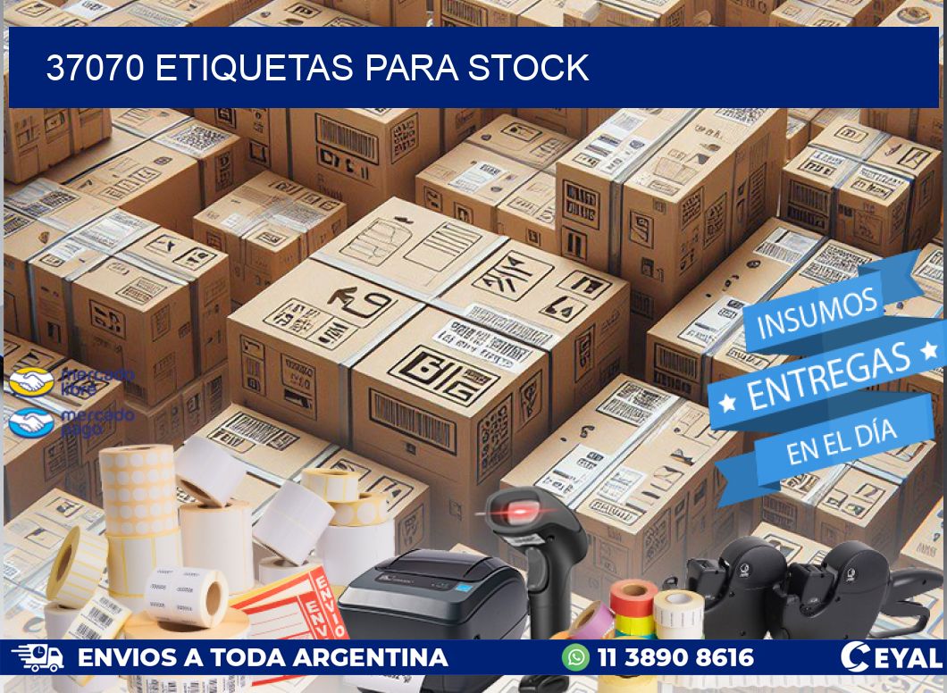 37070 ETIQUETAS PARA STOCK