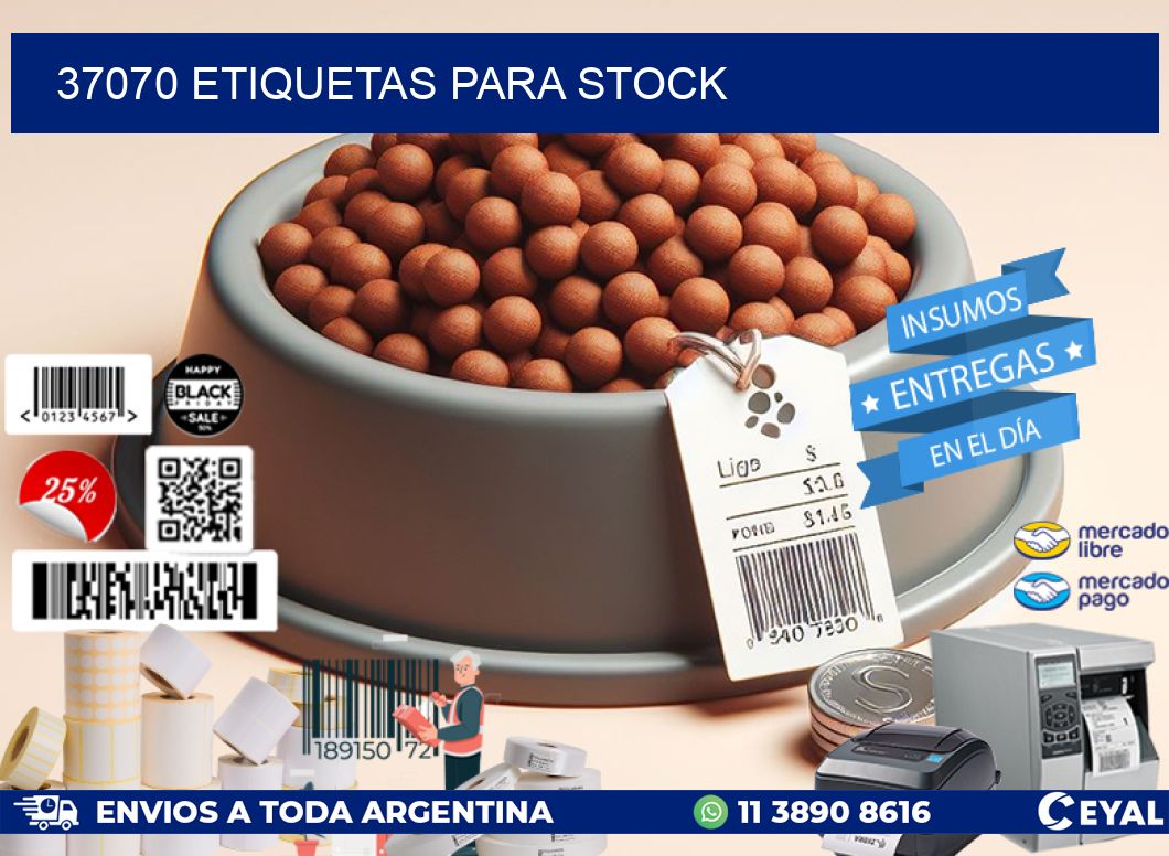 37070 ETIQUETAS PARA STOCK