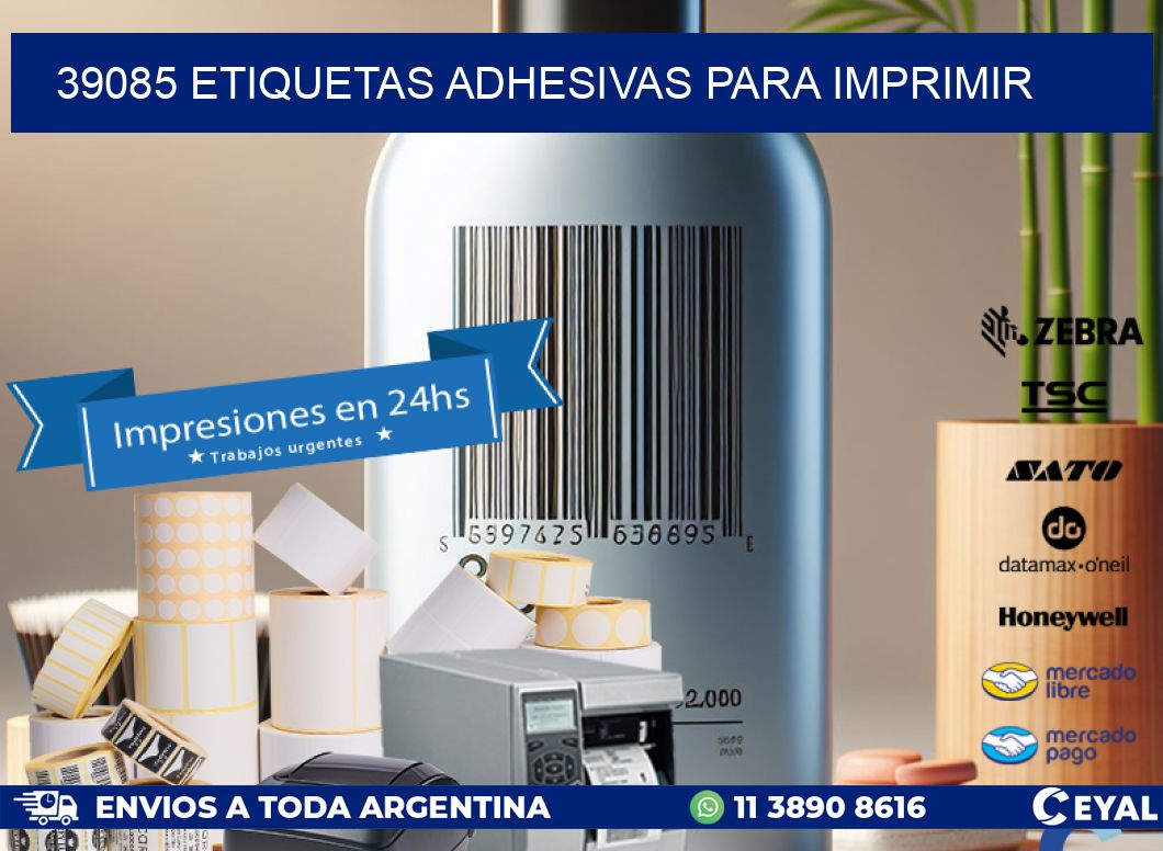 39085 etiquetas adhesivas para imprimir
