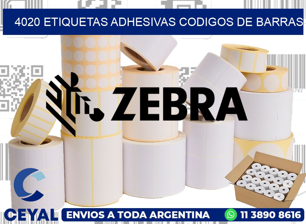 4020 ETIQUETAS ADHESIVAS CODIGOS DE BARRAS