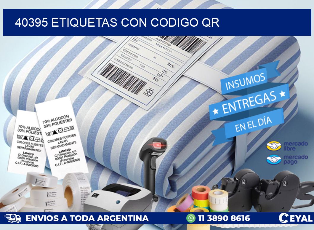 40395 ETIQUETAS CON CODIGO QR