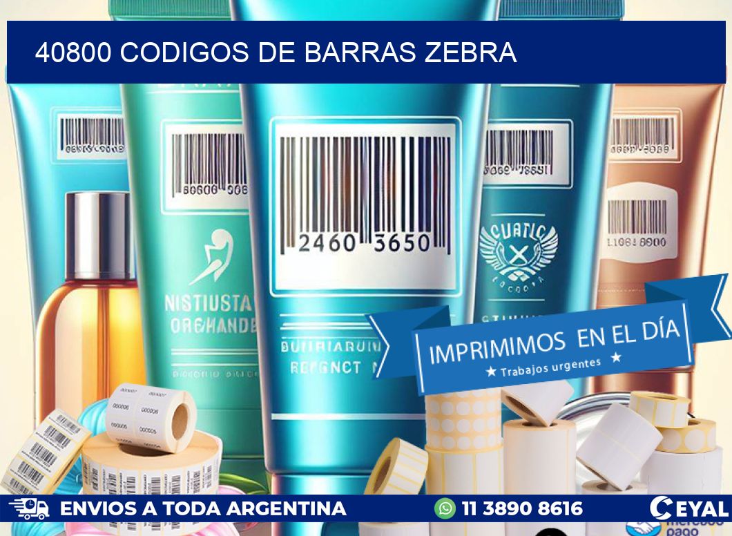 40800 codigos de barras zebra