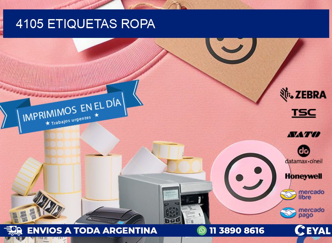 4105 ETIQUETAS ROPA