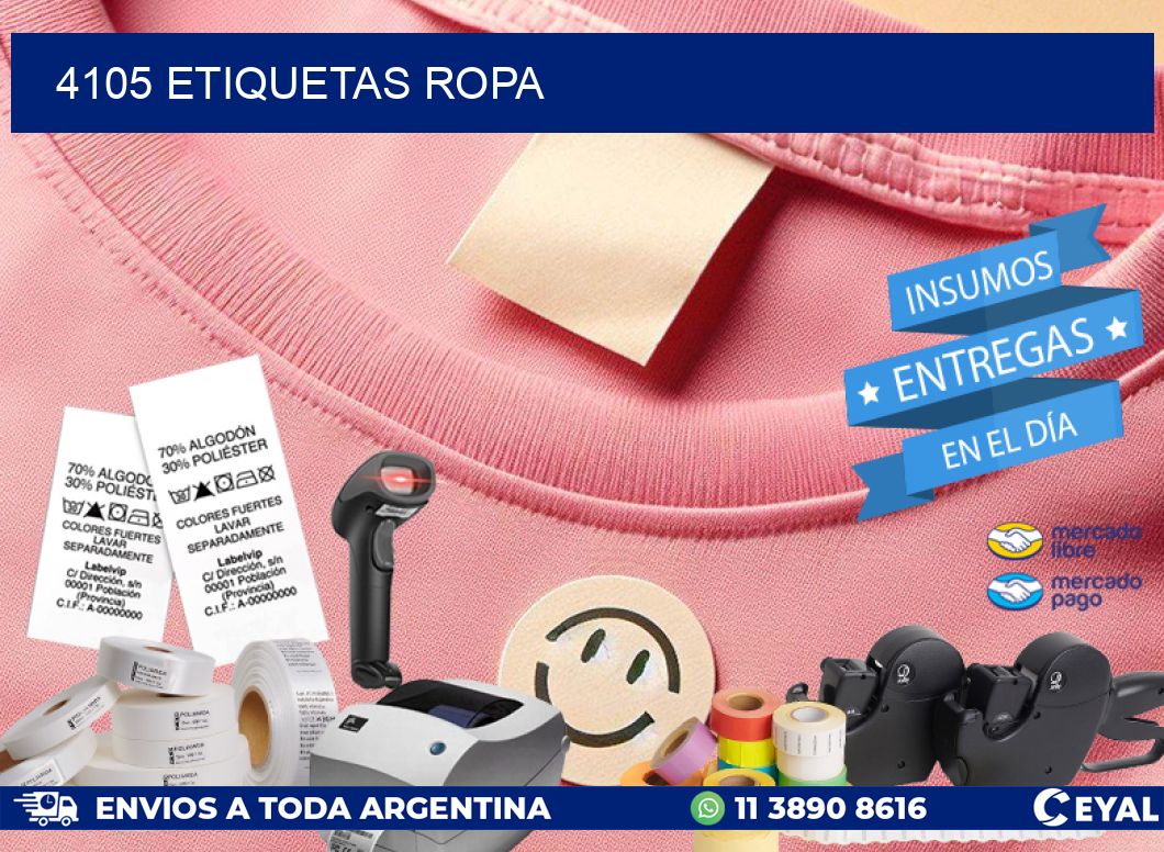 4105 ETIQUETAS ROPA