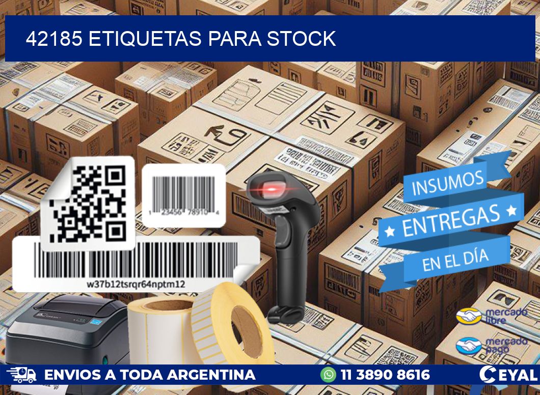 42185 ETIQUETAS PARA STOCK